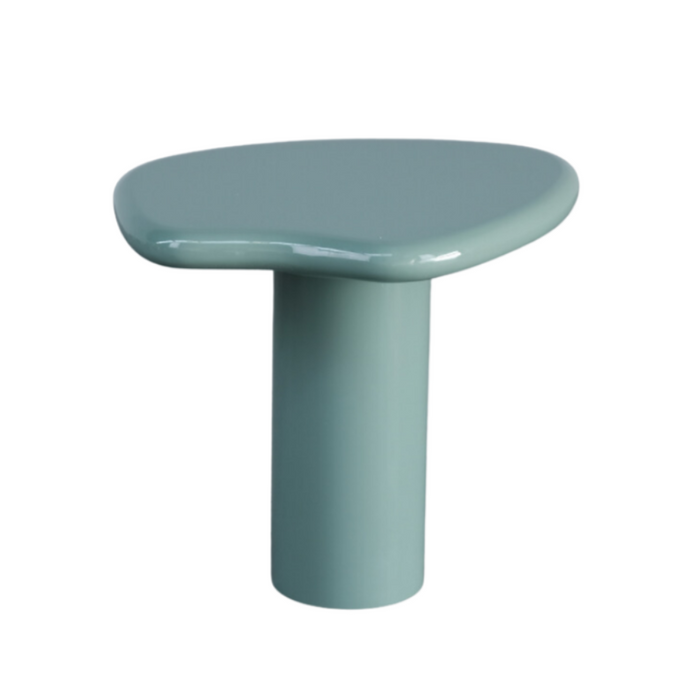 Table d’appoint Ada basse finition brillante StoneSkin
