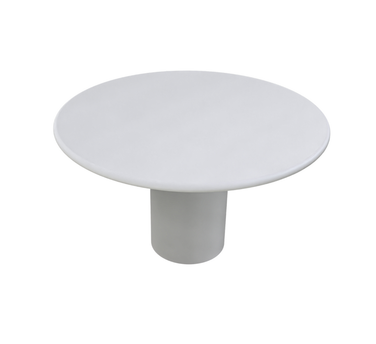Mesa de comedor redonda Obi efecto hormigón Ø140 cm