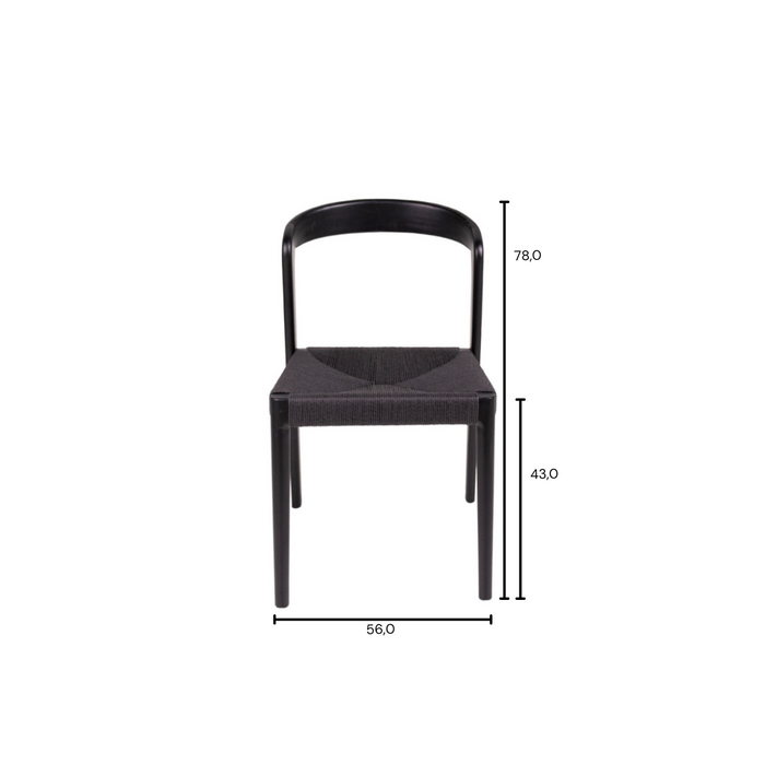 Chaise Lorenz noire