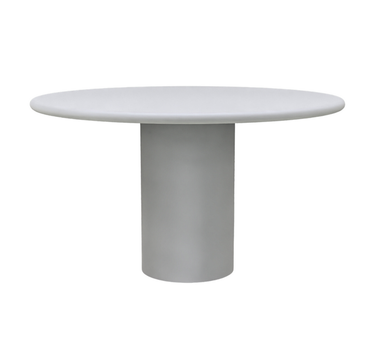 Mesa de comedor redonda Obi efecto hormigón Ø140 cm