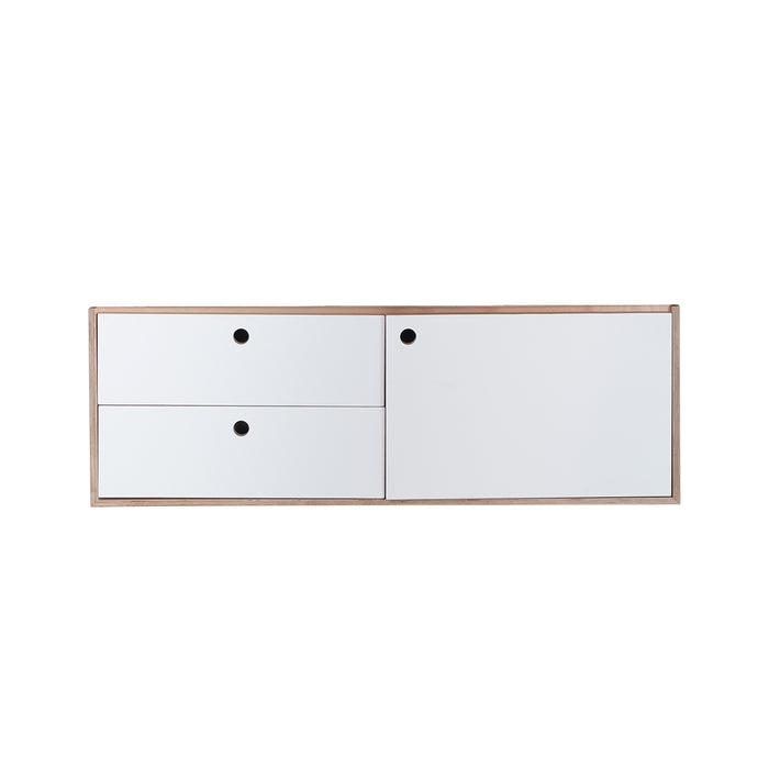 White bathroom vanity Troyes HPL 120 cm