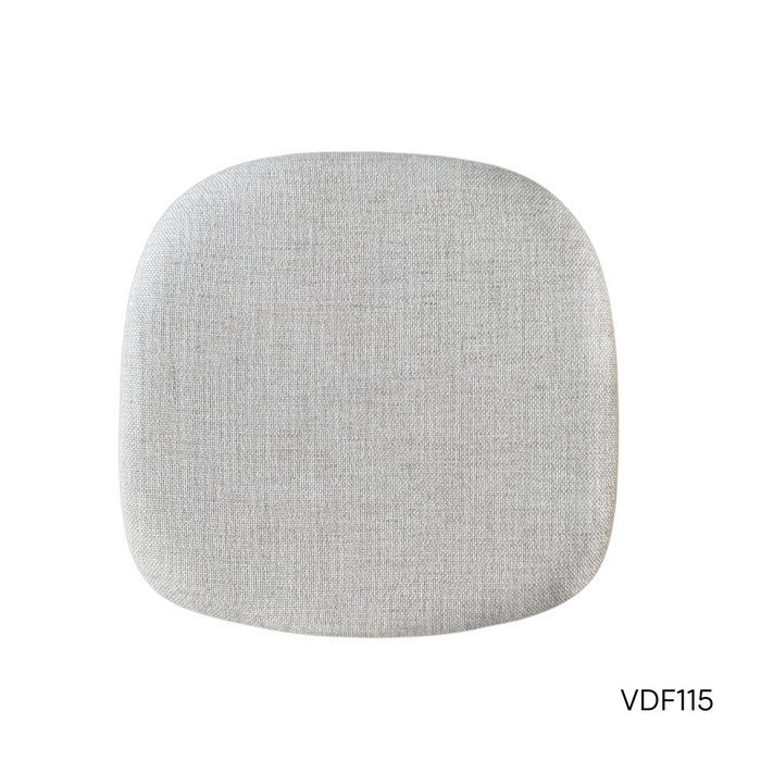 Silla de comedor Ely de roble con asiento de tela