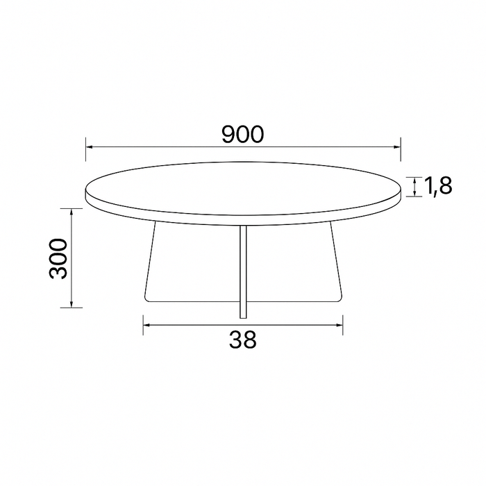 Bonzac round coffee table, steel, white travertine