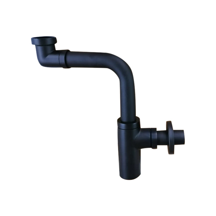 Siphon gain de place noir mat
