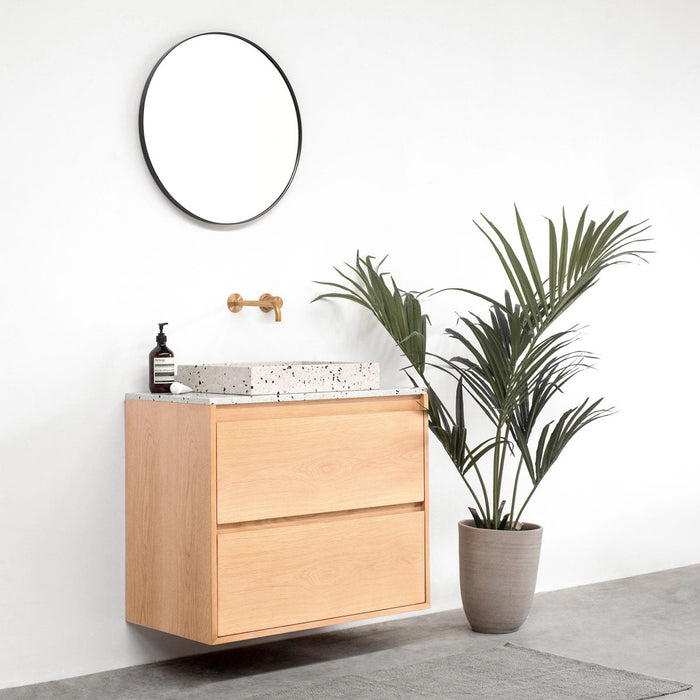 Scandinavische Badkamerset van Eik Hout