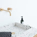 George wastafel in wit terrazzo