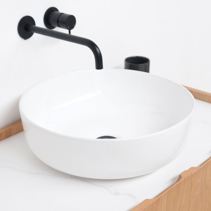 Felix white bathroom vanity with white ceramic sink Alexis II 84 cm