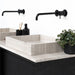 marmeren wastafel in beige kleur