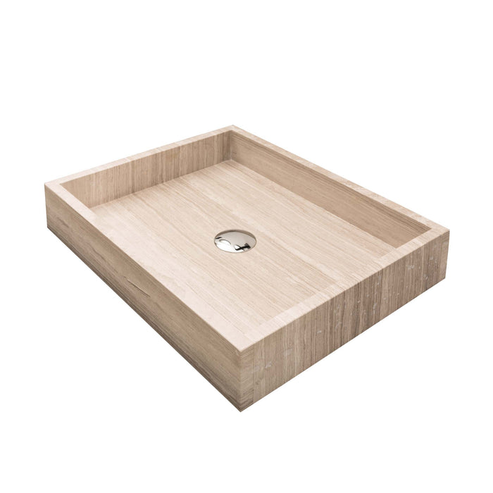 George Lavabo in Beige Marmer combineerbaar met elke stijl