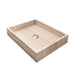 George Lavabo in Beige Marmer combineerbaar met elke stijl