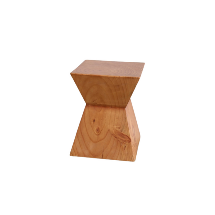 Table d’appoint Maurel en pin noyer clair