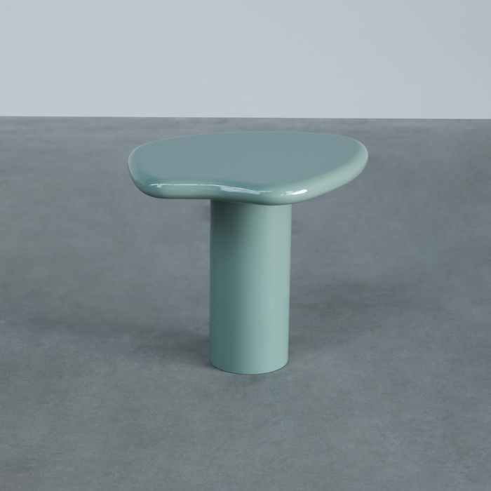Table d’appoint Ada basse finition brillante StoneSkin