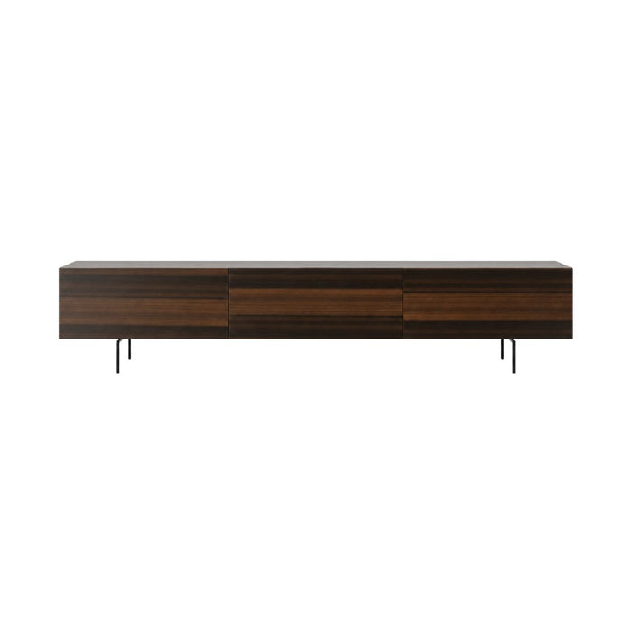 TV sideboard Duinkerke smoked wood 220 cm