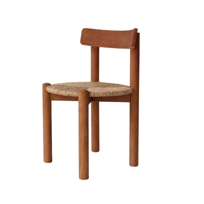 Chaise de salle à manger Arlo avec assise tissée en noyer