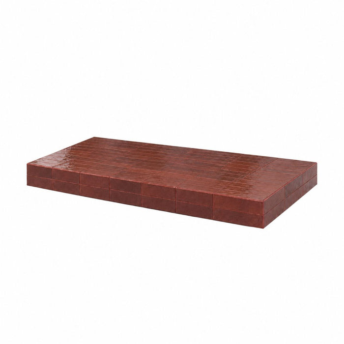 Tilo coffee table, cinnamon, tiled top, 168 cm