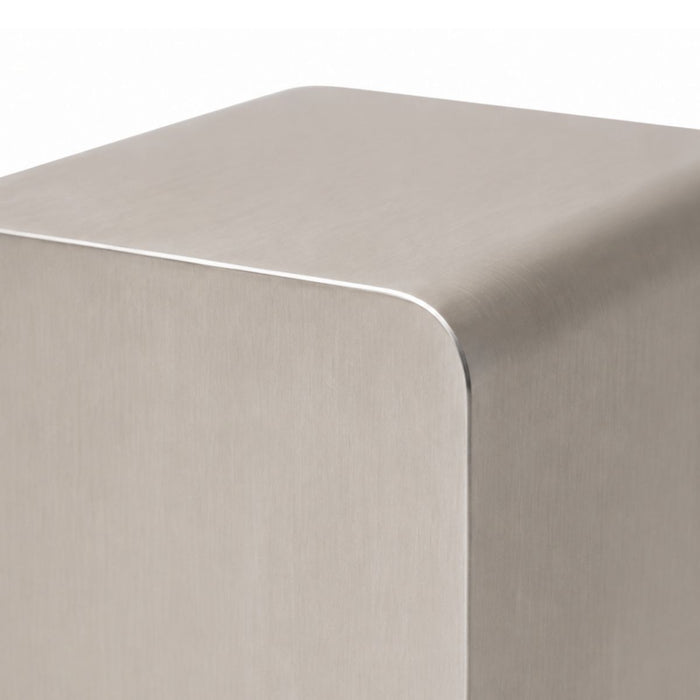 Salontafel Oona - B32 D32 H45 - Geborsteld staal