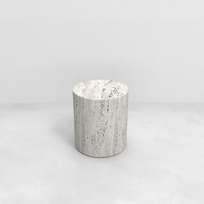 Dax tall travertine coffee table 45 cm
