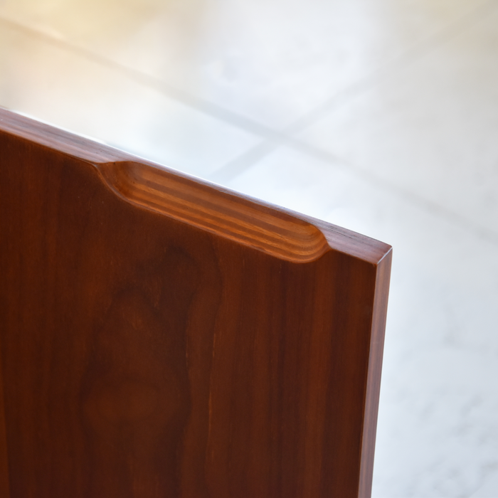 Mid-century Felix walnut bathroom vanity 84 cm