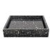 Zwart marmeren wastafel George in terrazzo