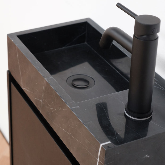 Elegante toiletwastafeltje in zwart