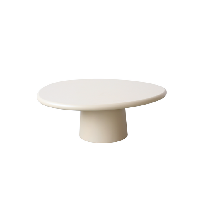 Table basse ronde Juno aspect béton 90 cm