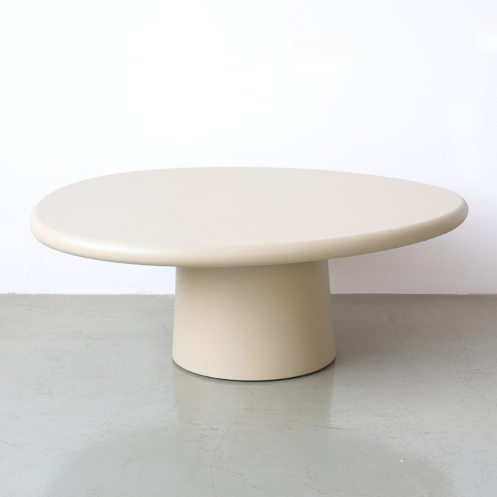 Table basse ronde Juno aspect béton 90 cm