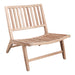 Houten buiten loungestoel in teak