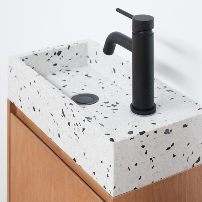Krabi handwasser Terrazzo Wit