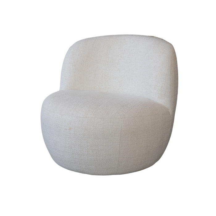 Fauteuil Lucien 1 place – vert mousse, bouclé ivoire ou tissu tissé couleur grès