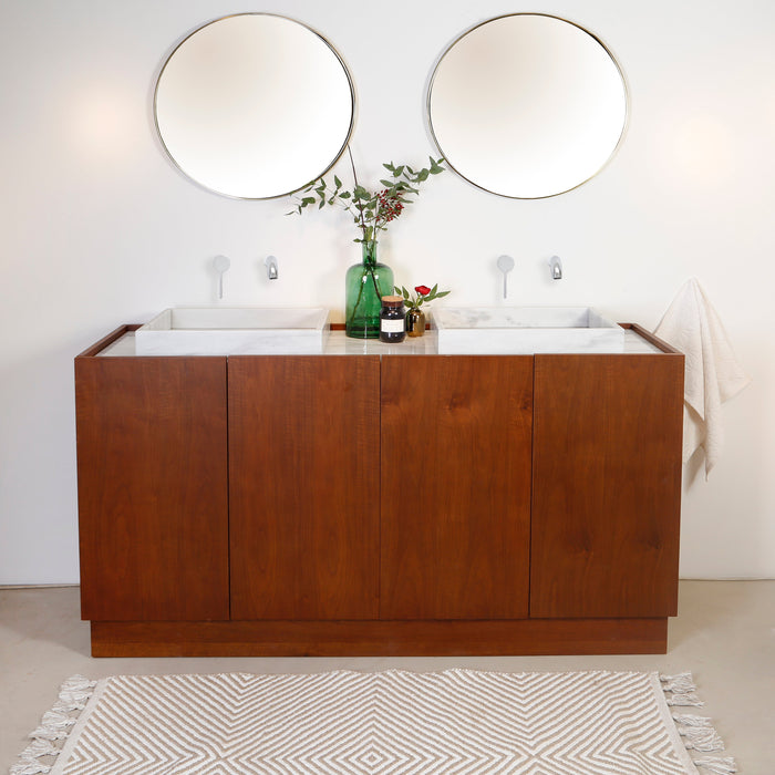 Mid-Century stijl Badkamermeubel in Walnoot alt