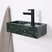 Marmeren wasbak Naleya - Groen marmer - Luxe toevoeging voor uw badkamer of toilet alt