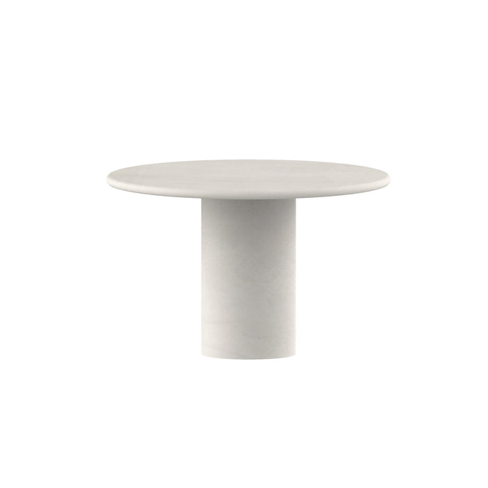 Mesa de comedor redonda Obi con efecto hormigón Ø120 cm