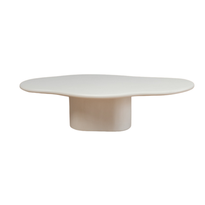 Table basse organique Cian aspect béton StoneSkin