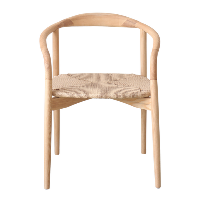 Ely dining chair, oak, woven seat