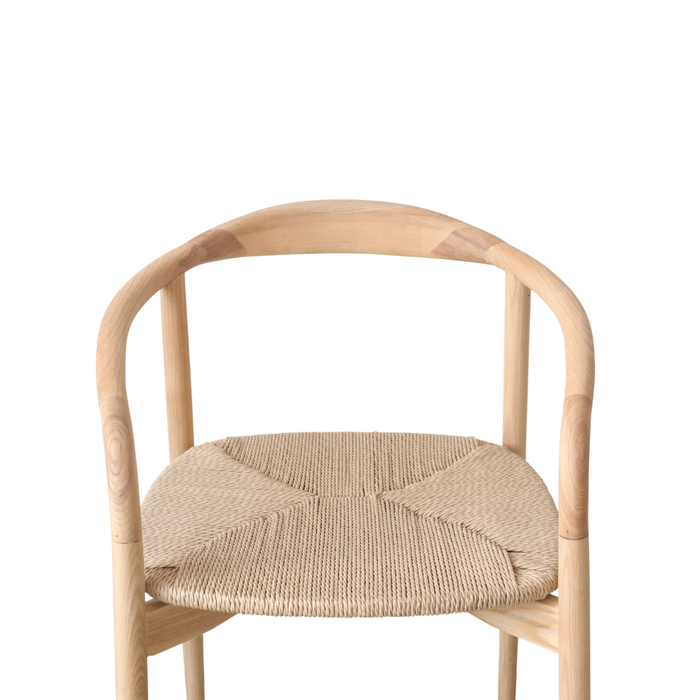 Ely dining chair, oak, woven seat
