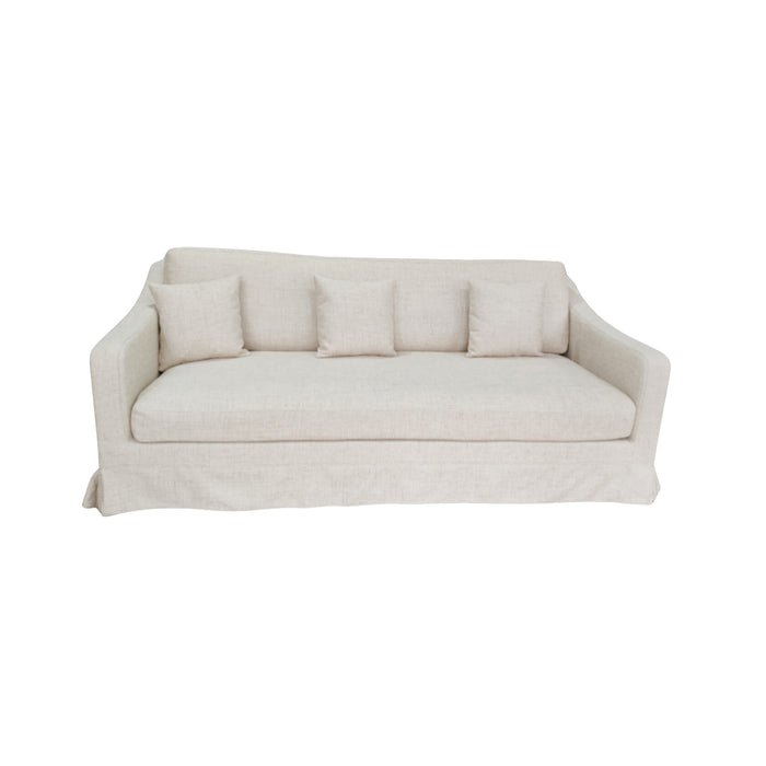 Canapé Olympic 4 places blanc/beige 234x111x85 cm