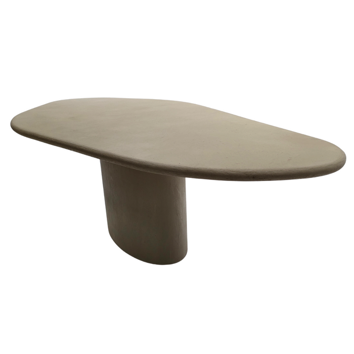 Table à manger organique Strasbourg couleur terre 250 cm