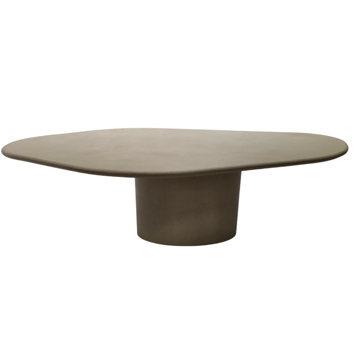 Table à manger organique Strasbourg couleur terre 250 cm