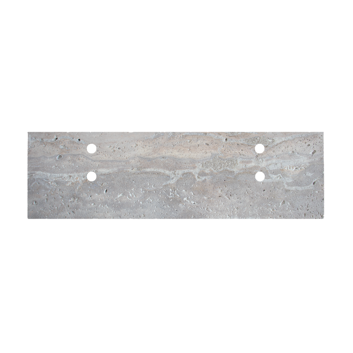 Wastafelplaat Marcel grijs travertin 150 cm