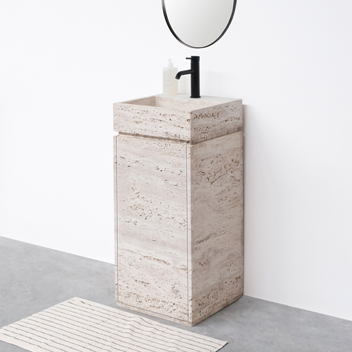 Quimper-Handenwasser-Beige-Wit-Travertijn