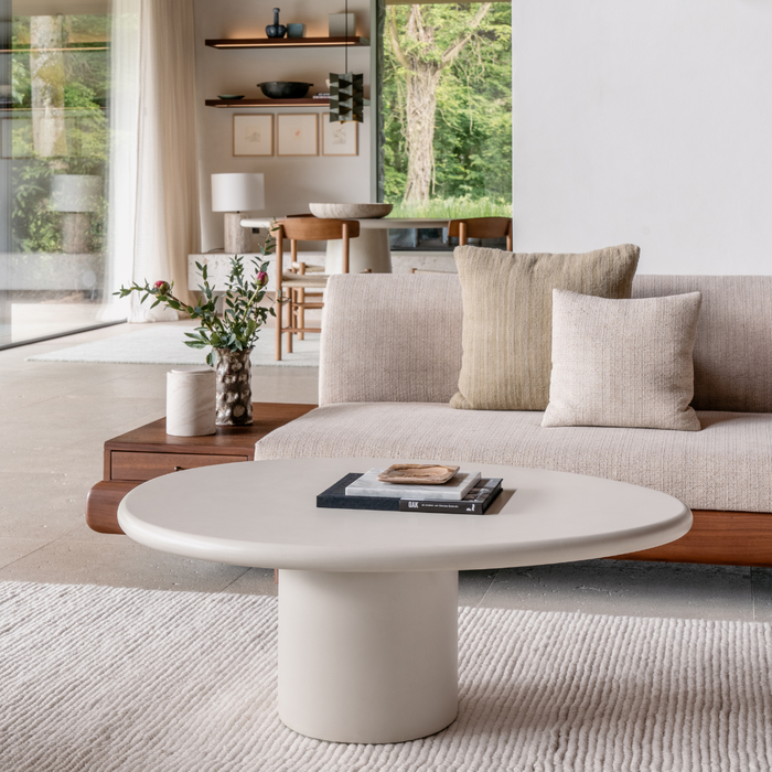 Ovaler Couchtisch Reef MicroSkin latte