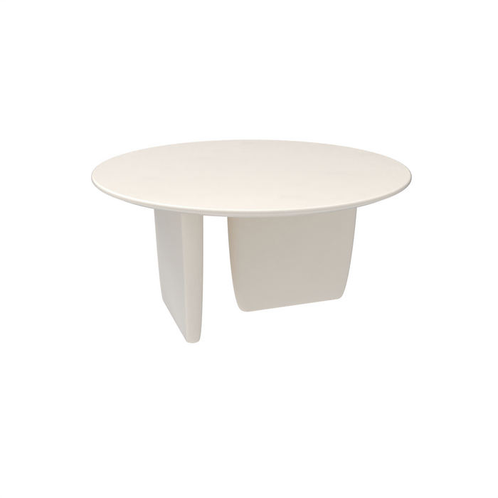 Runder organischer Couchtisch Rochelle Latte