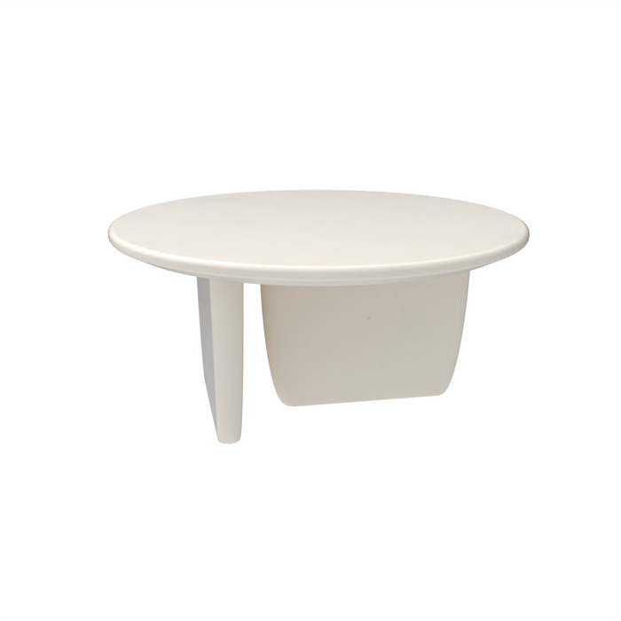 Runder organischer Couchtisch Rochelle Latte