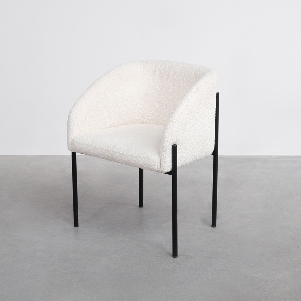 Royan bouclé eetkamerstoel 