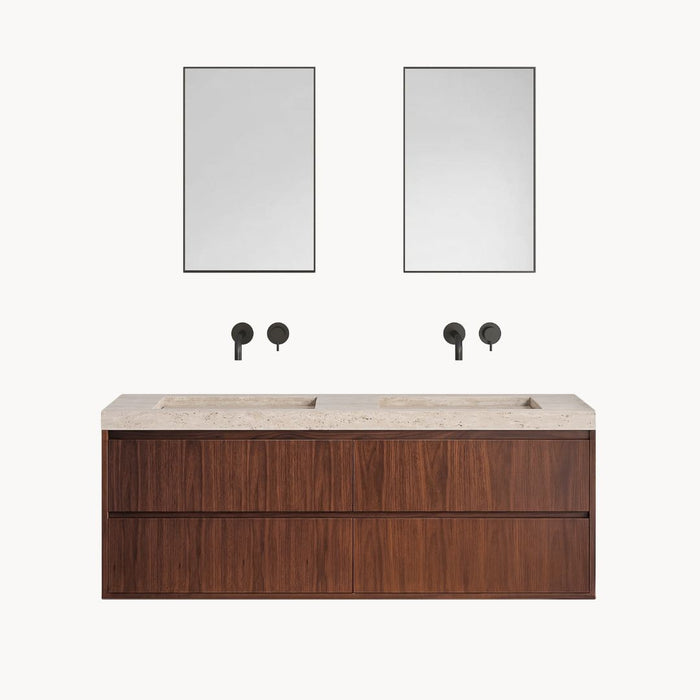 150 Year Walnut - Soumans - White Travertine