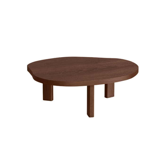 Organische salontafel Eden donkerwalnoot 85 cm