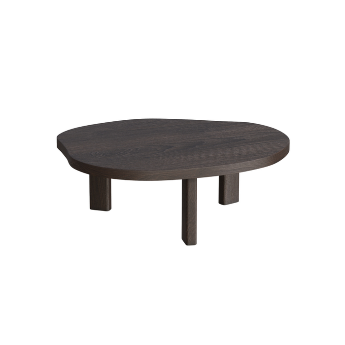 Organic coffee table Eden smoked wood 85 cm