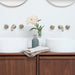 Badkamermeubel Fien - Walnoot - 120 cm - Sims solid surface waskommen