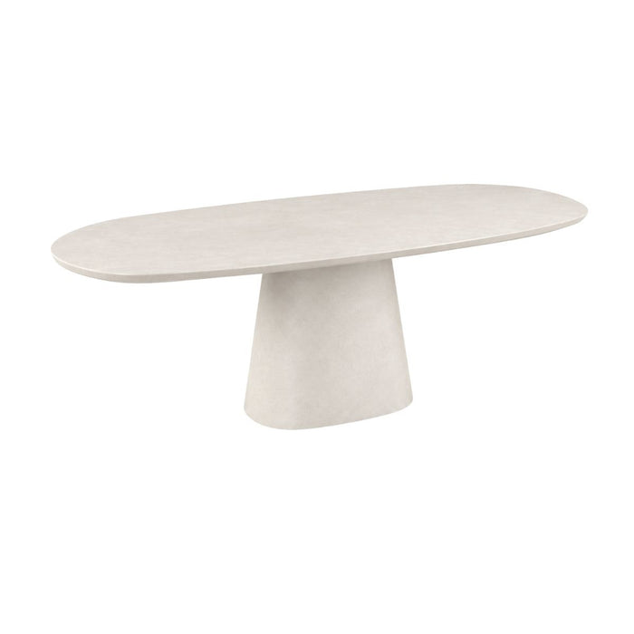 Oval dining table Honfleur B240 D98 H75 - Latte MicroSkin - Beveled edge