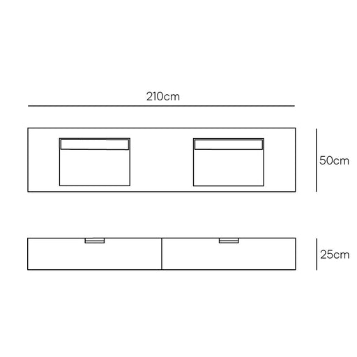 TechnischeTekeningLoudun210cm